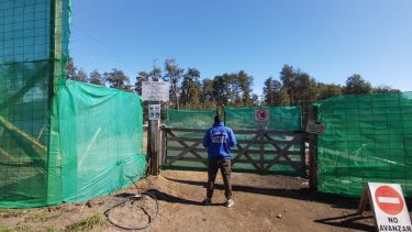 Los trabajadores fueron encontrados ayer en la obra. (Gentileza Diario Andino).-