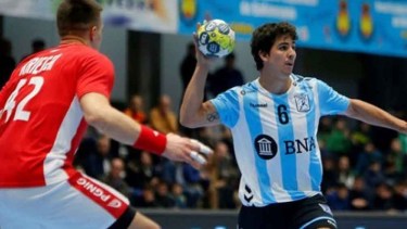 El Chino Simonet es la principal figura del seleccionado argentino de handbol. Gentileza.