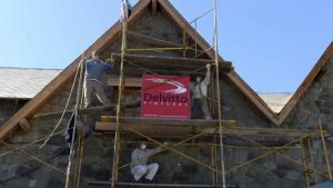 Las obras en el Centro Cívico de Bariloche no se frenan por la cuarentena