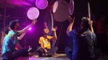 Imagen de Reviví la función: «En obra», del ensamble de percusión de FCP