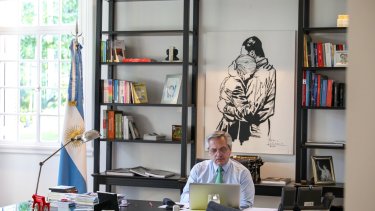 El presidente Alberto Fernández hizo su balance tras cumplirse un mes del aislamiento social, preventivo y obligatorio. Foto gentileza. 