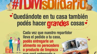 Los alimentos no perecederos y los elementos de limpieza serán entregados a la Secretaría de Acción Social de cada municipio. Foto: gentileza