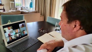 La reunión de la comisión se hizo mediante videoconferencia, de acuerdo a lo previsto en el marco de la crisis sanitaria. Foto: gentileza.-