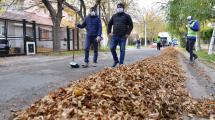 Imagen de Limpieza de hojas para evitar calles inundadas en Neuquén