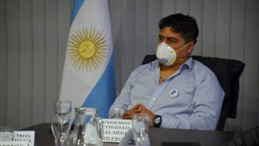 Claudio Vidal, secretario general del Sindicato de Petroleros Privados santacruceños.