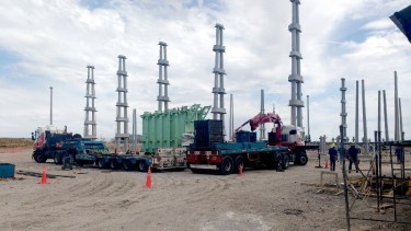 El transformador llegó a la localidad en febrero pasado.