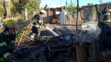 Desde que comenzó a regir la cuarentena obligatoria se registraron cuatro incendios intencionales en Centenario. (Foto: Gentileza).