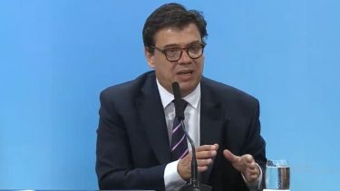 Mario Moroni, ministro de Trabajo. 