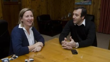 Martini y Soria, dos de los dirigentes que trabajaron en la propuesta. Foto: archivo.