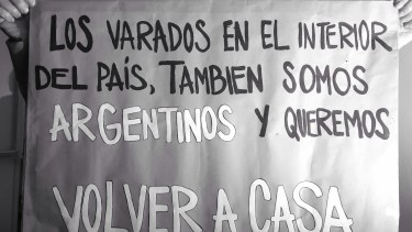 Reclaman que se tome una medida  para que puedan retornar a su ciudad. Foto: Gentileza