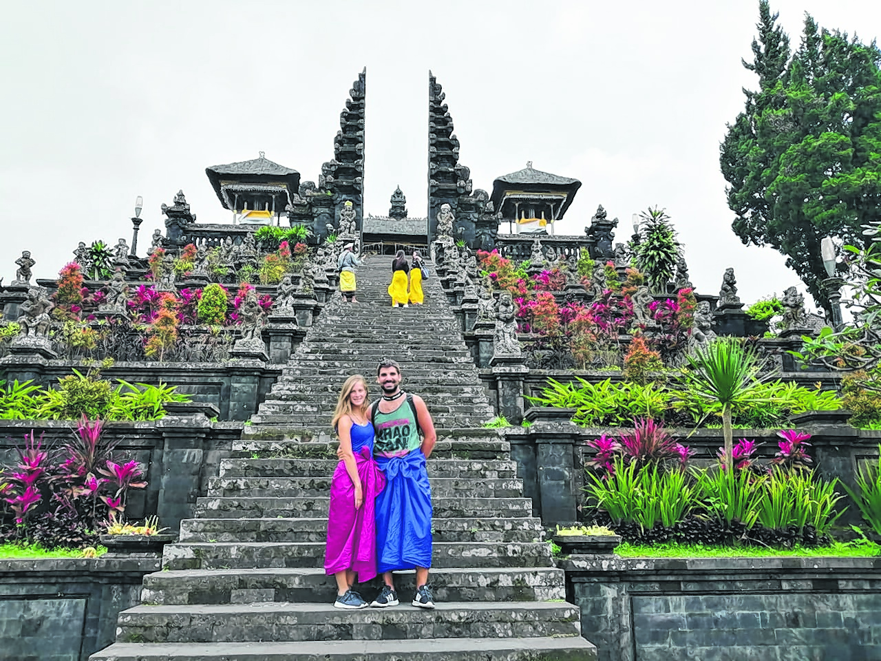 En el templo madre de Besakih, una visita obligada si vas a Bali. 