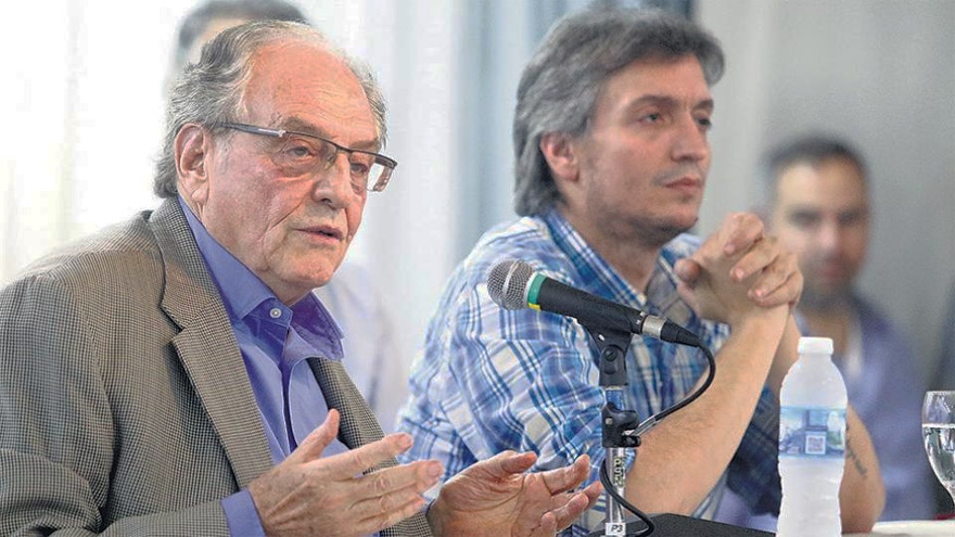Carlos Heller y Máximo Kirchner son los impulsores de la iniciativa. Foto gentileza. 