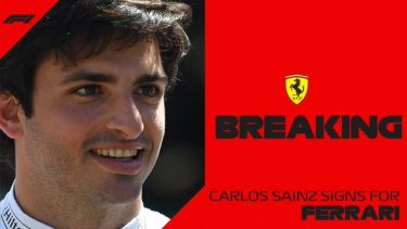 Sainz fue confirmado como piloto de Ferrari