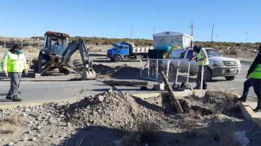 El jefe comunal compartió las imágenes de los bloqueos.