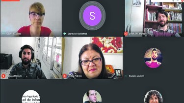 Giuliano rindió su tesis por videoconferencia a través de Google Meet. Se transmitió por streaming viaTwitch. Foto: Gentileza