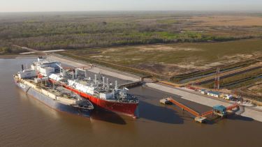 Habitualmente en abril comienza la inyección del GNL importado.