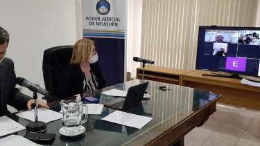 Una audiencia de la sala penal del TSJ para resolver prisiones domiciliarias. (Archivo)