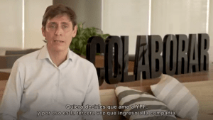 Con un video, Affronti hizo su presentación en YPF