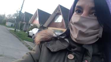 María José Paez Barcia pide que la gente varada en Chile pueda volver en buses, "como los que regresaron de Andorra". Foto: gentileza 