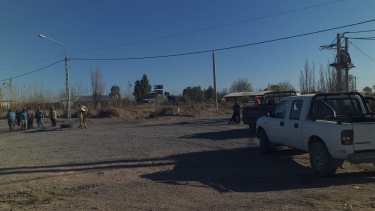 El corte fue a pocos metros de la rotonda de Casimiro Gómez.  Foto: Gentileza