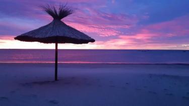 Atardecer en el golfo. Piedras Coloradas. Foto de Maxi Morales.