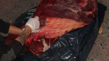 Decomisaron 50 kilos de carne en Vista Alegre