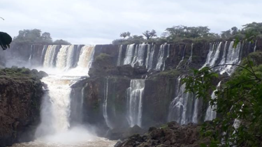 Las Cataratas del Iguazú: tras la sequía histórica, con agua otra vez este fin de semana, Captura de video