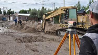 Hace unos días finalizaron los trabajos de la 6° etapa de la red de desagües cloacales. (Foto: municipio de Los Menucos)