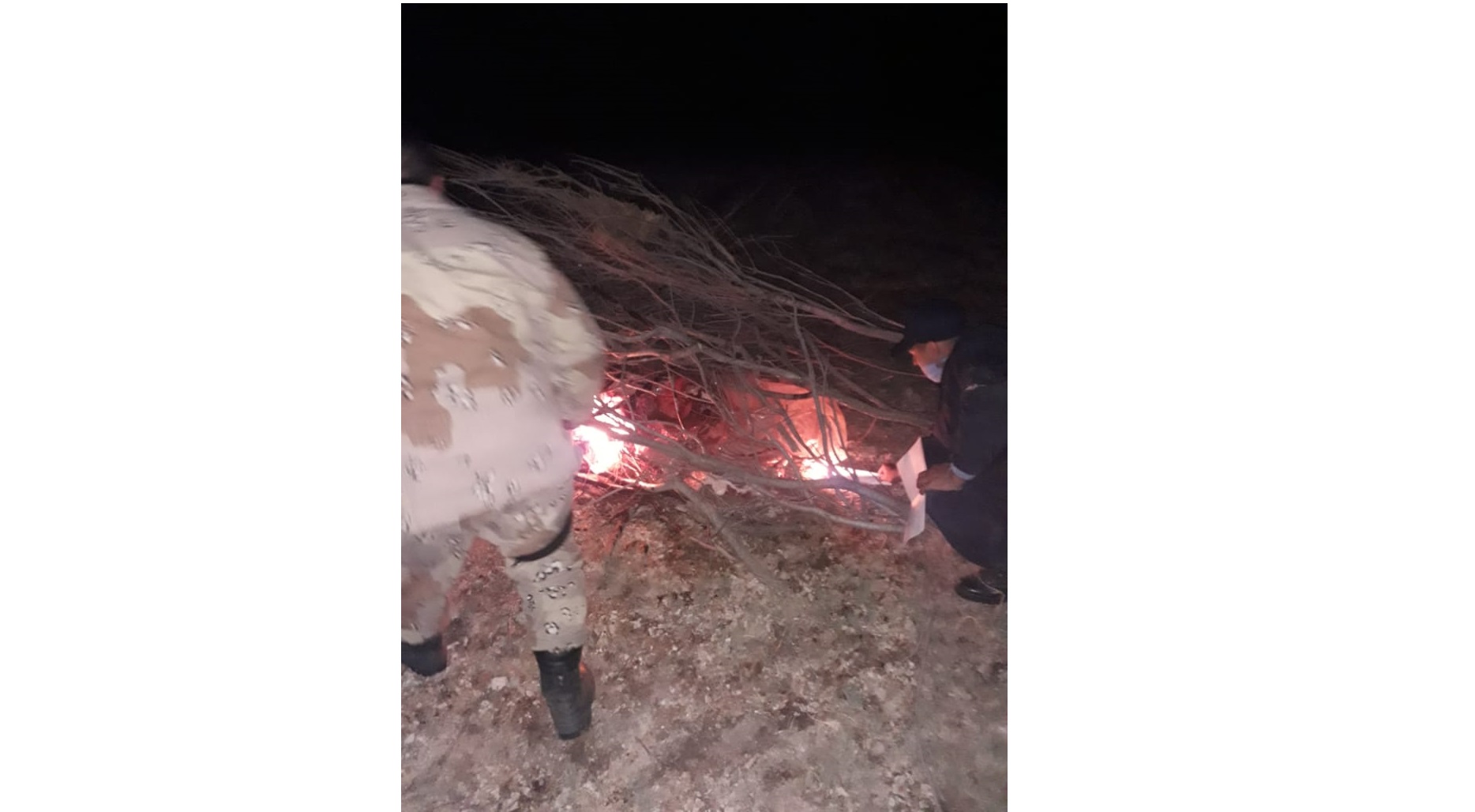 La carne decomisada en Valle Azul fue incinerada. (Foto gentileza)
