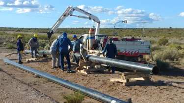 El gasoducto de la  Región Sur estará terminado antes del invierno 2021 y permitirá brindar un vital servicio a 17.000 rionegrinos. (foto: gentileza).