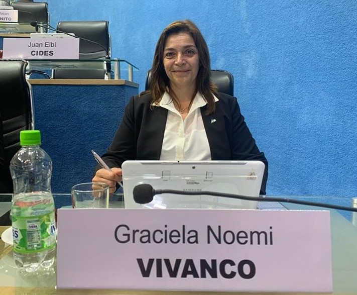 Graciela Vivanco (JSRN) es la segunda representante que tiene Comallo en su historia (Foto: gentileza).
