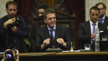 El presidente de la Cámara, Sergio Massa, será quien conduzca la sesión que ha generado diversas opiniones. Foto: archivo.-