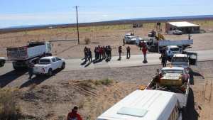 Mineros de Andacollo reanudaron esta mañana el corte en ruta 22