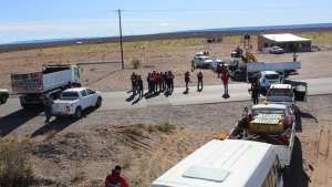 Gutiérrez recibió a los mineros de Andacollo, pero el conflicto sigue