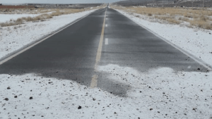 Advierten por hielo negro en la ruta 40 sur y nieve en la ruta 23