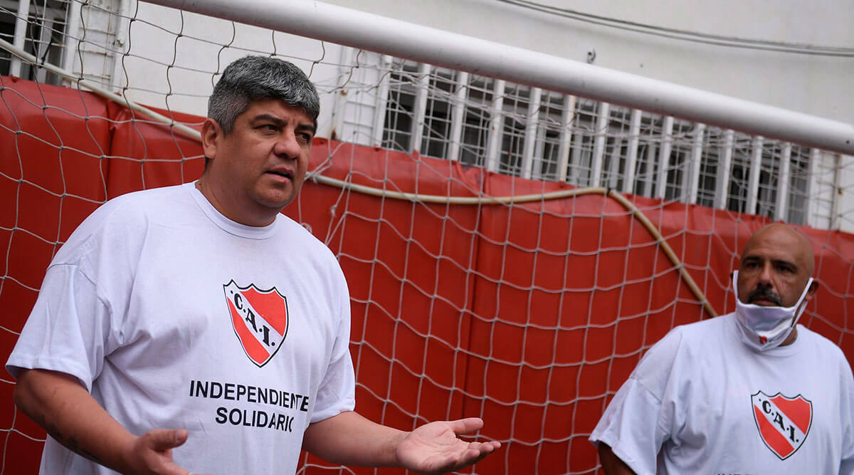 El vice Rojo Pablo Moyano negó que haya problemas con el plantel de Independiente.