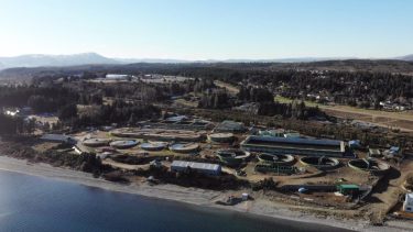 El segundo módulo de la planta depuradora de Bariloche debía estar listo el año pasado. Ahora realizan obras que no estaban contempladas. Foto: gentileza municipalidad de Bariloche