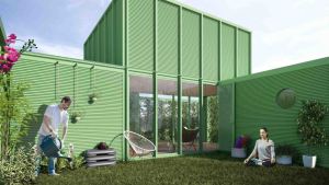 Una casa diseñada en una chacra en Plottier, es «el» lugar ideal para pasar la cuarentena