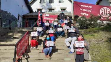 La protesta se llevó a cabo hoy al mediodía. Foto: gentileza