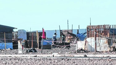 En el lugar funcionaban diez comedores comunitarios, hoy solo queda uno que asiste a personas. (FOTO: Yamil Regules)