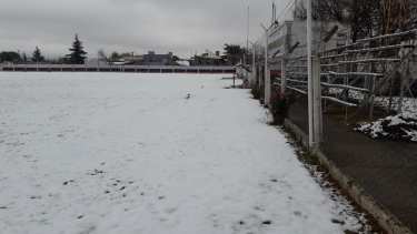 Las canchas cubiertas de nieve al mejor estilo europeo.