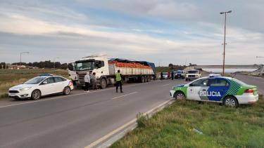 El camión fue detenido en Carmen de Patagones tras el seguimiento de la policía rionegrina.