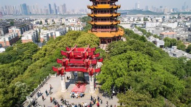Torre de la Grulla Amarilla, o Huanghelou, un lugar emblemático en Wuhan