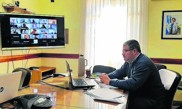 El ministro Luis Vaisberg negocia condiciones y montos del préstamo con Nación. Foto: gentileza.
