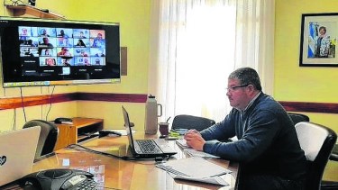 El ministro Luis Vaisberg negocia condiciones y montos del préstamo con Nación. Foto: gentileza.