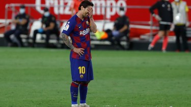Lionel Messi lleva tres partidos sin anotar y el gol N° 700 de su carrera se hace desear. (AP Photo/Angel Fernandez)