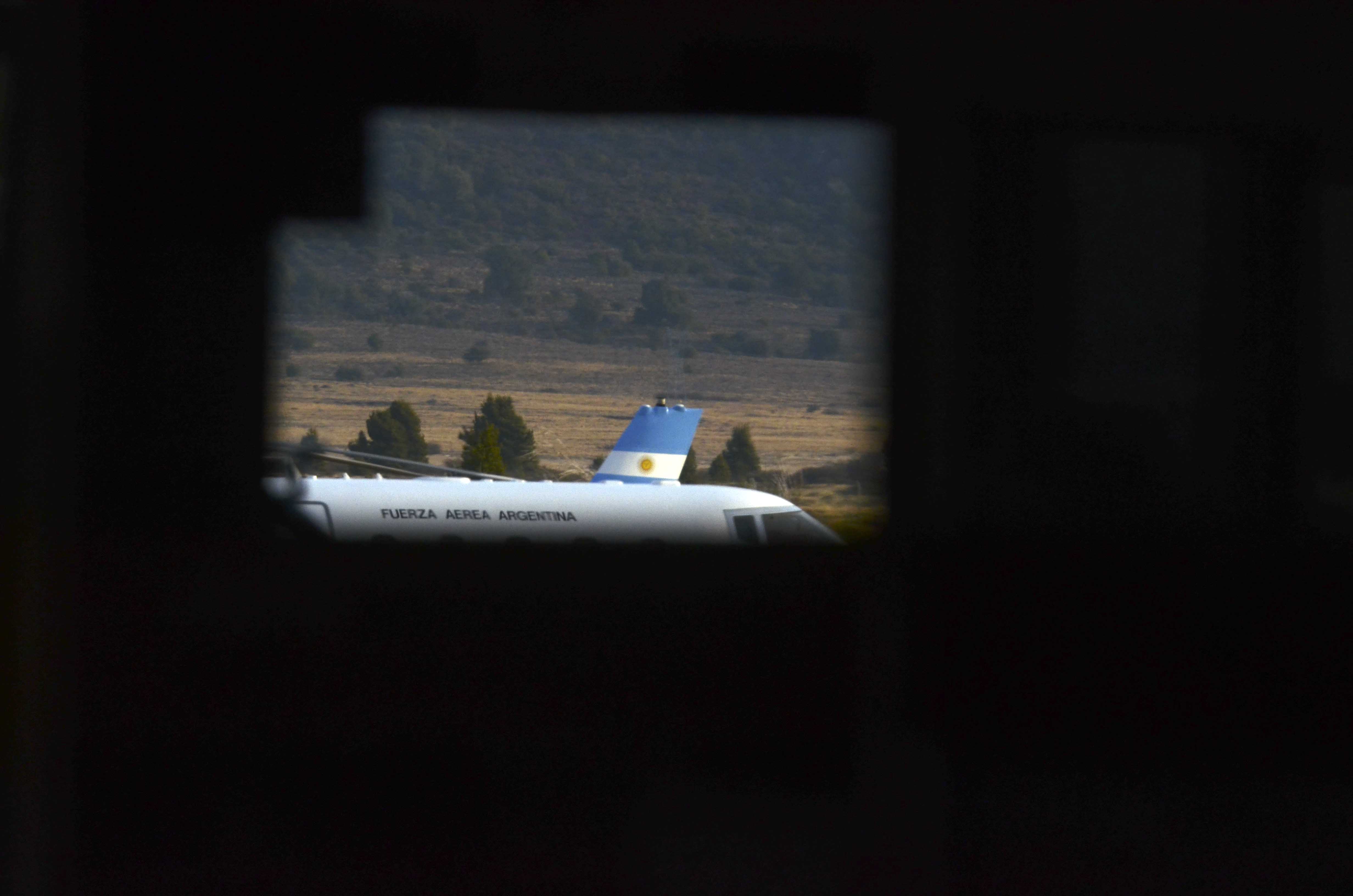 El presidente aterrizó a las 17.45 en el Tango 11. Foto: Alfredo Leiva