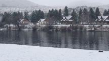 Imagen de Mirá cómo está nevando en Aluminé