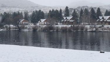 Mirá cómo está nevando en Aluminé