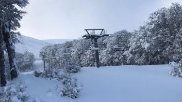 Así está Chapelco después de la nevada de la madrugada